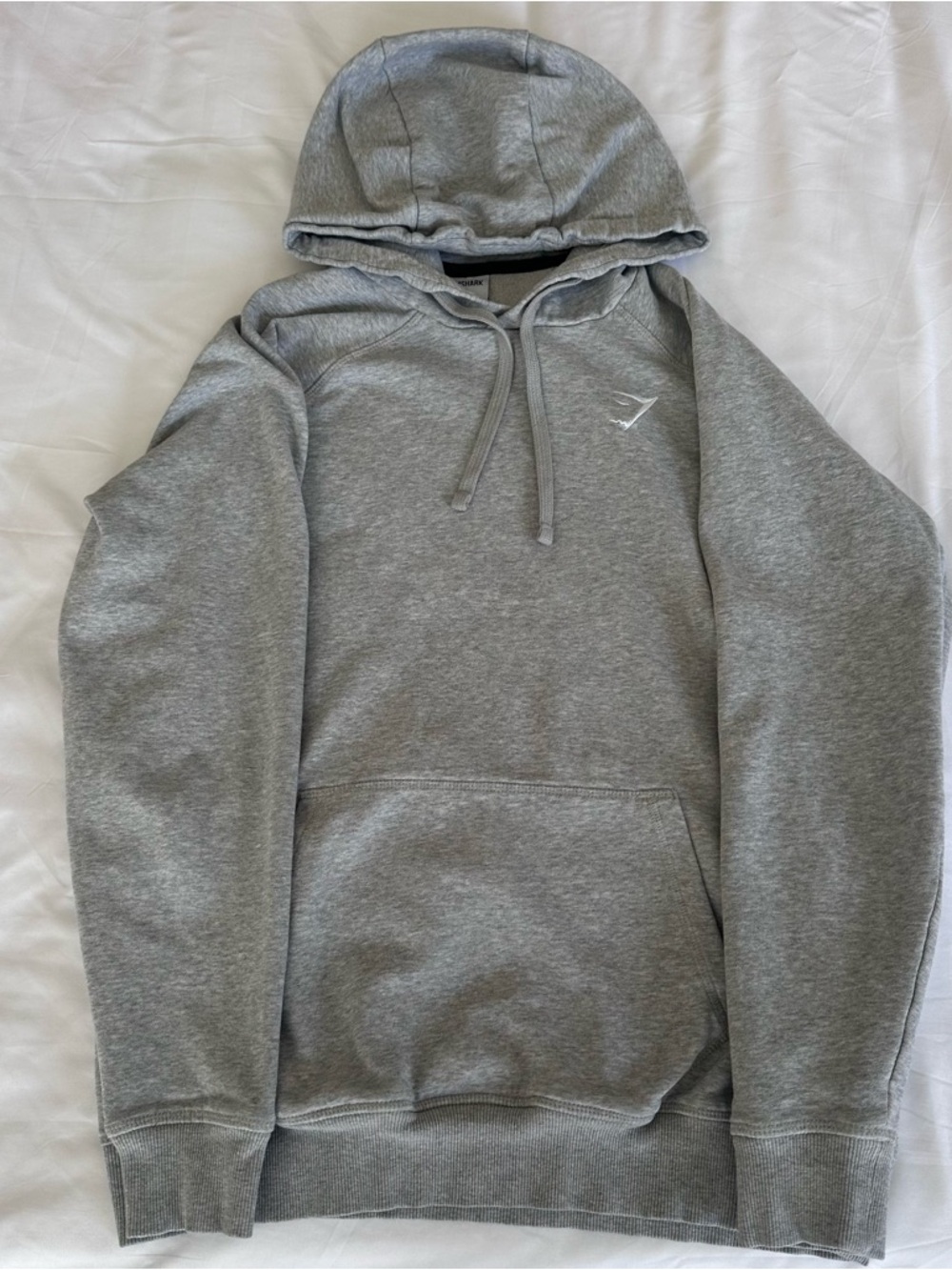 Gymshark Gray Hoodie Pullover Sweatshirt Gym Training Activewear Men's Medium